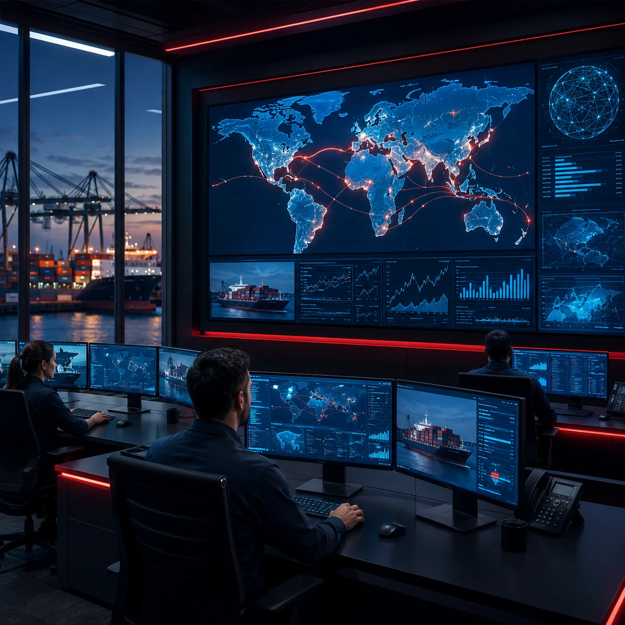 Shipment visibility and global network